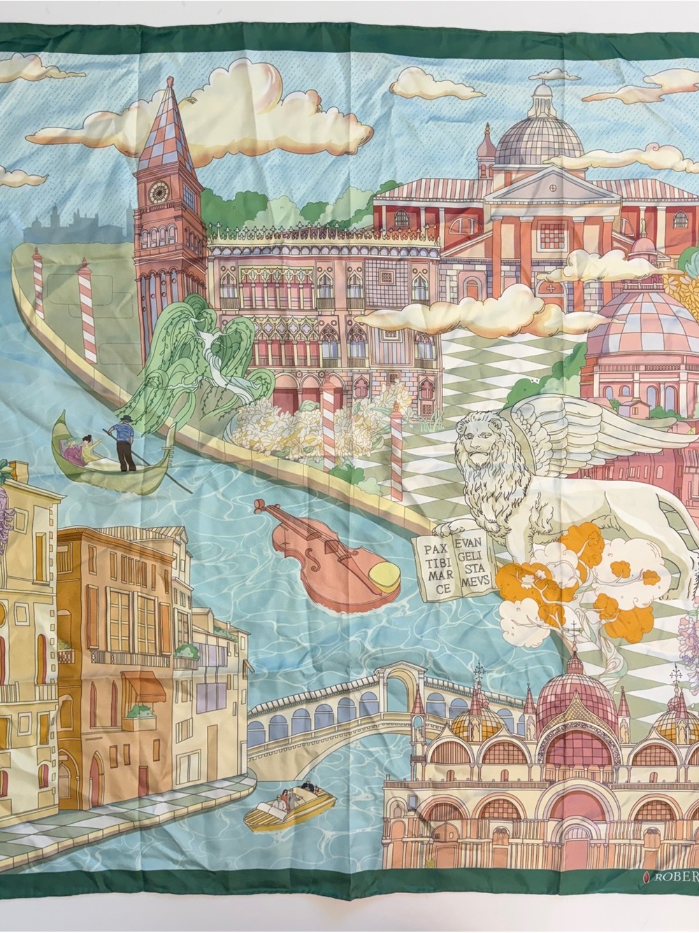Robert Coin Limited Edition “Venice” Silk Scarf